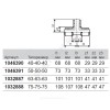 Тройник МП PPSU пресс Дн 40 MLC Uponor 1046390