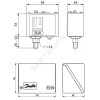 Реле давления KPI 38 8-28 1/4" Danfoss 060-508166