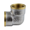 Угольник латунь никель Ду 25 (1") ВР/ВР 9001 ГОСТ 32585-2013 Aquasfera 9001-03