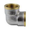 Угольник латунь никель Ду 25 (1") ВР/ВР 9001 ГОСТ 32585-2013 Aquasfera 9001-03