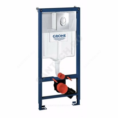 Инсталляция для подвесного унитаза Rapid SL с кнопкой смыва Skate Air хром Grohe 38721001