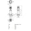 Насос многоступенчатый вертикальный HELIX FIRST V 210-5/16/E/S/400-50 PN16 3х400В/50 Гц Wilo 4201040