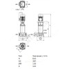 Насос многоступенчатый вертикальный HELIX FIRST V 210-5/16/E/S/400-50 PN16 3х400В/50 Гц Wilo 4201040