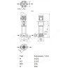 Насос многоступенчатый вертикальный HELIX V 422-1/25/E/KS/400-50 PN25 3х400В/50 Гц Wilo 4193310