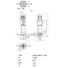 Насос многоступенчатый вертикальный HELIX V 422-1/25/E/KS/400-50 PN25 3х400В/50 Гц Wilo 4193310