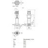 Насос многоступенчатый вертикальный HELIX V 422-1/25/E/KS/400-50 PN25 3х400В/50 Гц Wilo 4193310