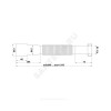 Гофра с гайкой 1 1/4"x40 L=495-1325мм АНИ Пласт K214