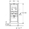 Инсталляция для писсуара Duofix без кнопки смыва Geberit 111.686.00.1