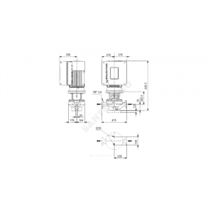 Насос ин-лайн с сухим ротором TPE 65-720/2-S A-F-A-BQQE 3х400В/50 Гц Grundfos 96397055