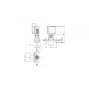 Насос ин-лайн с сухим ротором TPE3 80-120-S A-F-A-BQQE 1х200-240В/50 Гц Grundfos 99272197